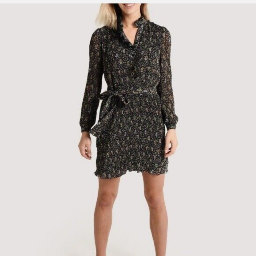 Tory Burch Floral/Paisley Dress with Waist-Tie